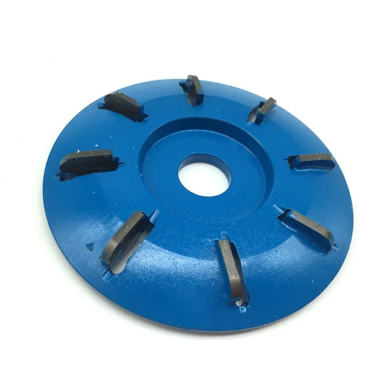 

90mm Diameter 16mm Bore Rotary Planer Curved Blade Power Wood Carving Disc Arc Milling Mill Carpentry Flat Turbo Disc