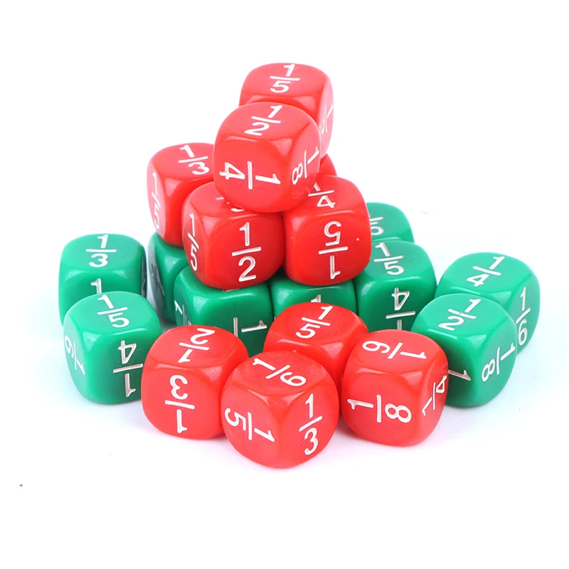 

10 шт., кости Монтессори, 16 х16 мм