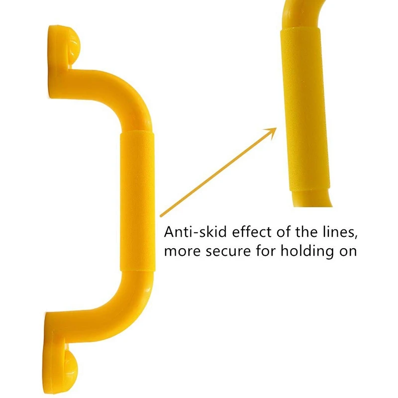 

1 Double Yellow Safety Handrail Handle Solid Color Swing Set Child Safety Handle for Toy Combination Climbing Frame and Play Hou