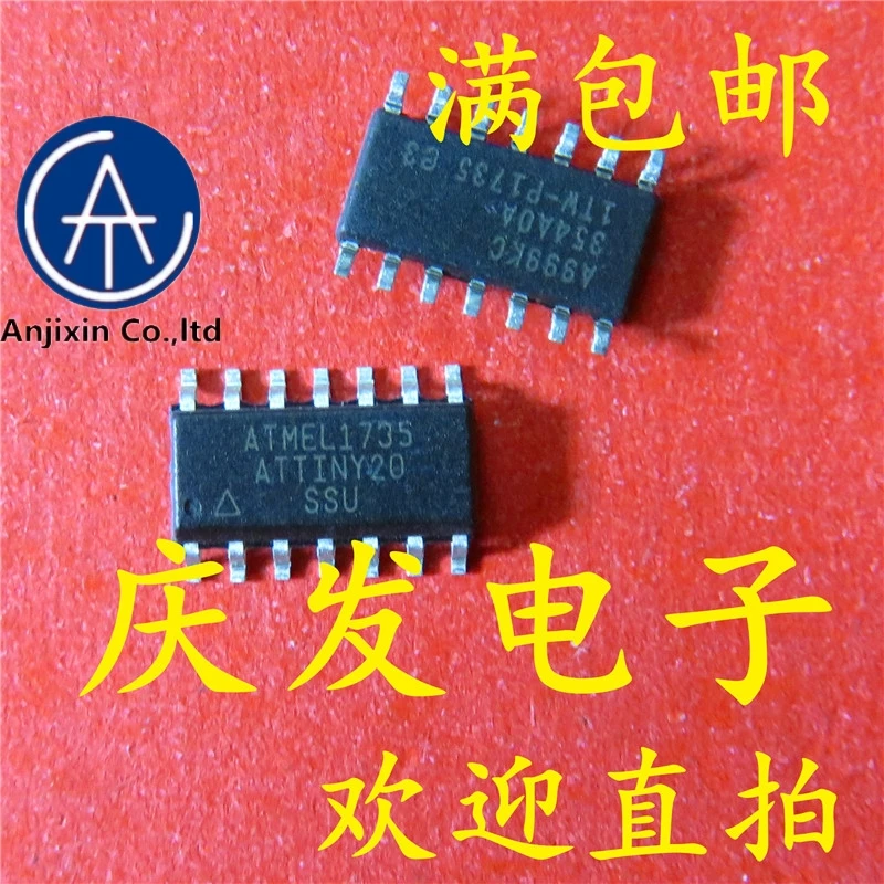

10 шт., новый и оригинальный ATTINY20-SSU ATTINY20 SOP14