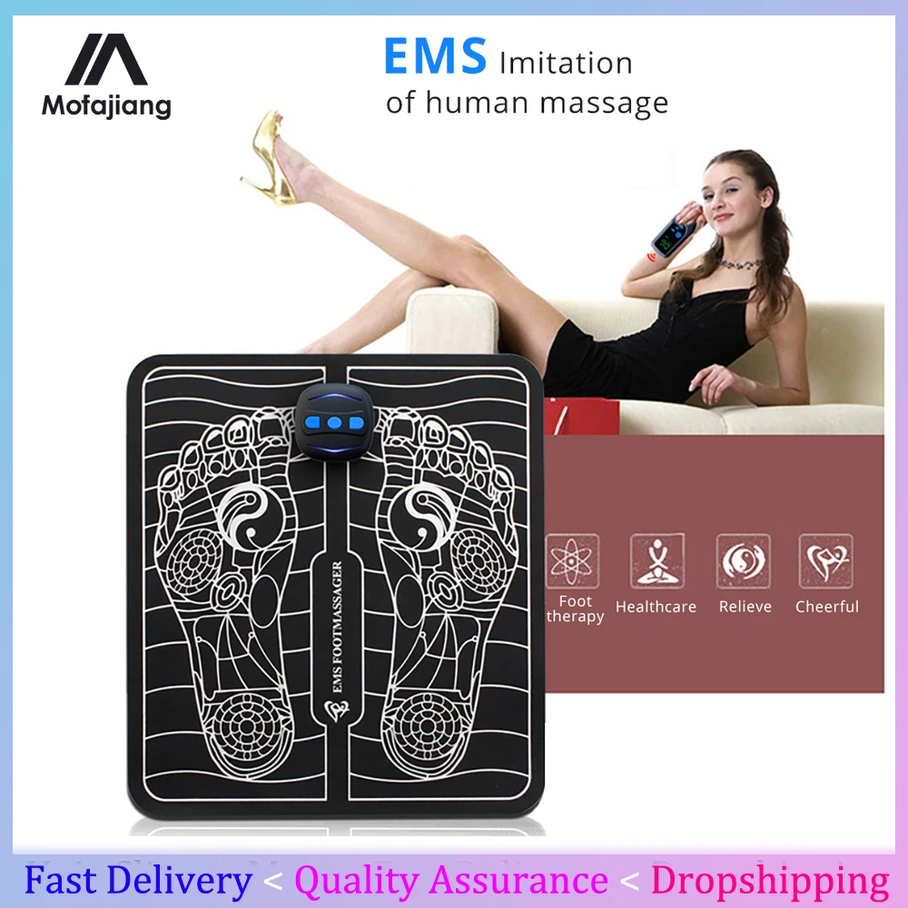 

EMS Foot Massager Mat Electrical Muscle Stimulation Blood Circulation Relieve Ache Pain Health Care Feet Relax Massage Machine