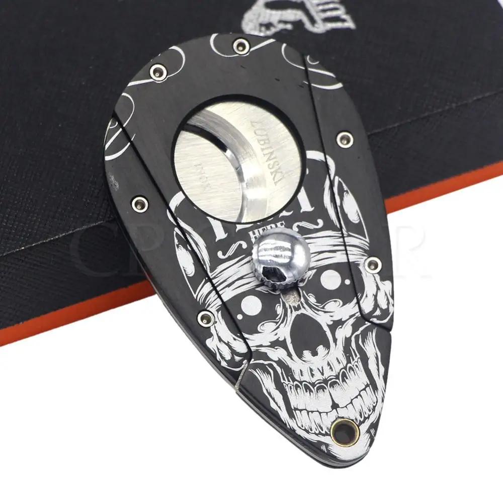 LUBINSKI Карманный Каттер для сигар с острым замком лезвия металлические сигары