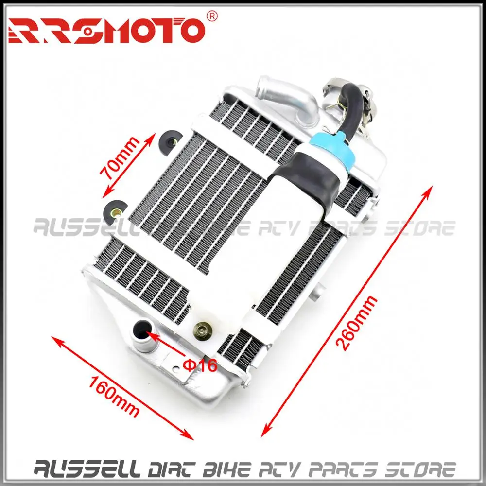 Водяной бак радиатор двигателя для мотоцикла XMoto Apollo SHINERAY Zongshen Loncin Lifan 150cc 200cc 250cc