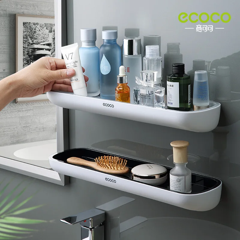

Полка для ванной комнаты ECOCO, стеллаж для хранения, настенный держатель для шампуня, специй, душа, органайзер, аксессуары для ванной комнаты ...