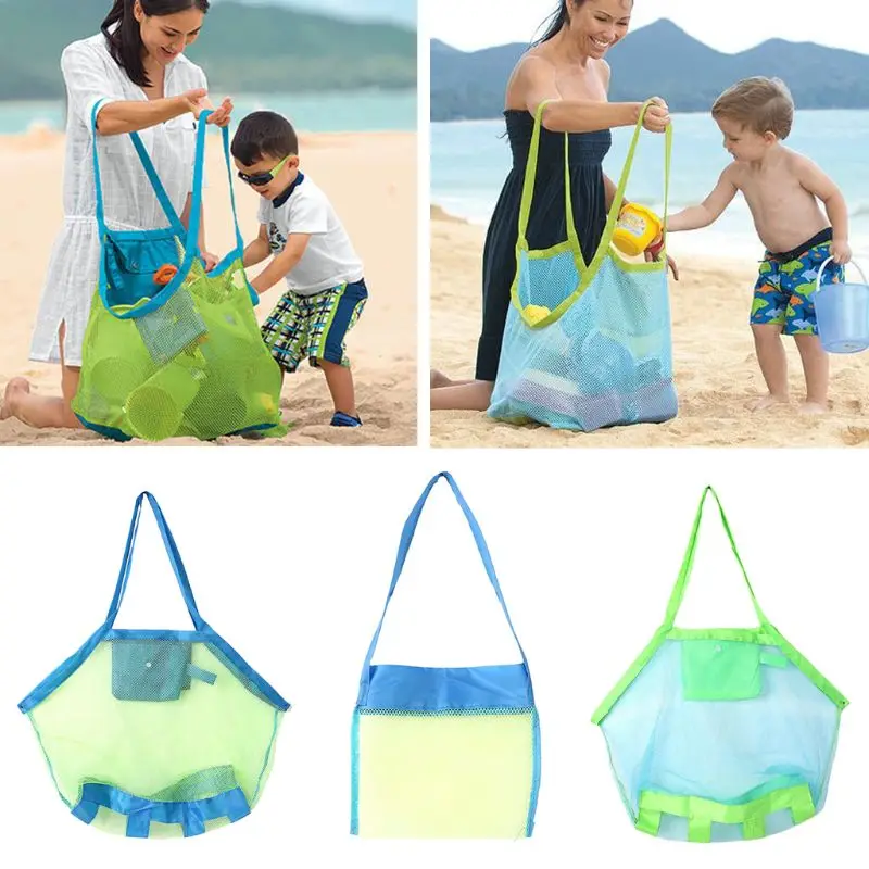

Outdoor Children's Beach Toy Storage Bag Large Capacity Sand Dredging Tool Storage Mesh Bag Children Beach Mesh Toys Storage