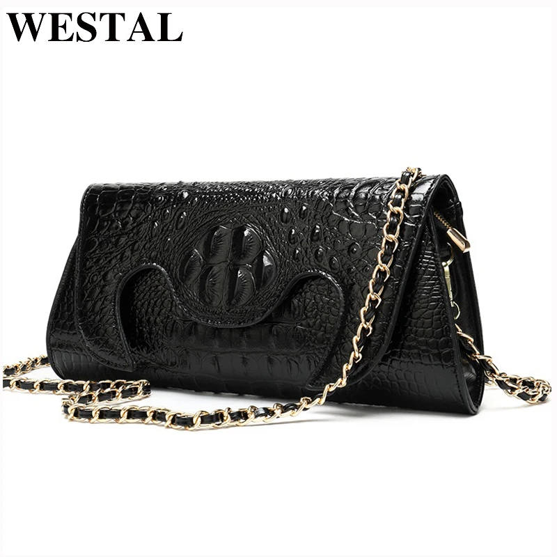 Повседневные клатчи WESTAL для женщин женский кошелек из натуральной кожи клатч
