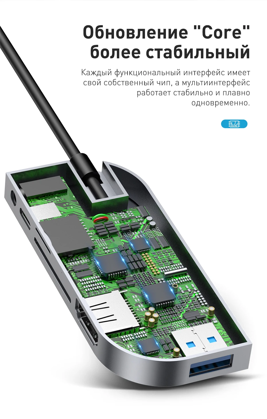 Baseus USB C концентратор USB 3,0 HDMI usb-хаб для iPad Pro type C концентратор для MacBook Pro док-станция мульти 6 портов usb type-C концентратор