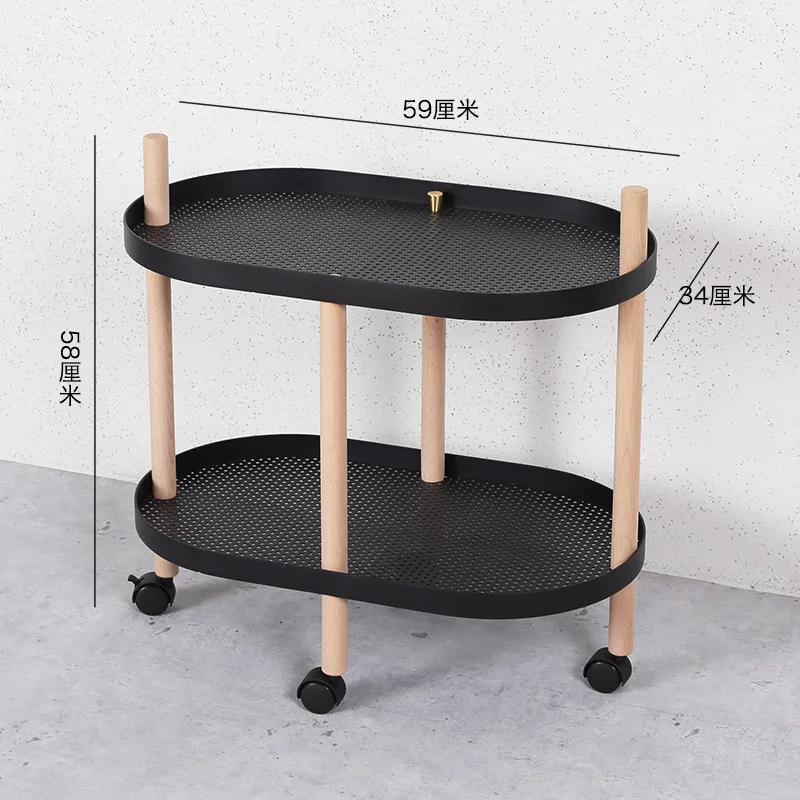 

Northern Wind Trolley Shelf Multi-functional Art Creative Flower Removable Moving With Wheels