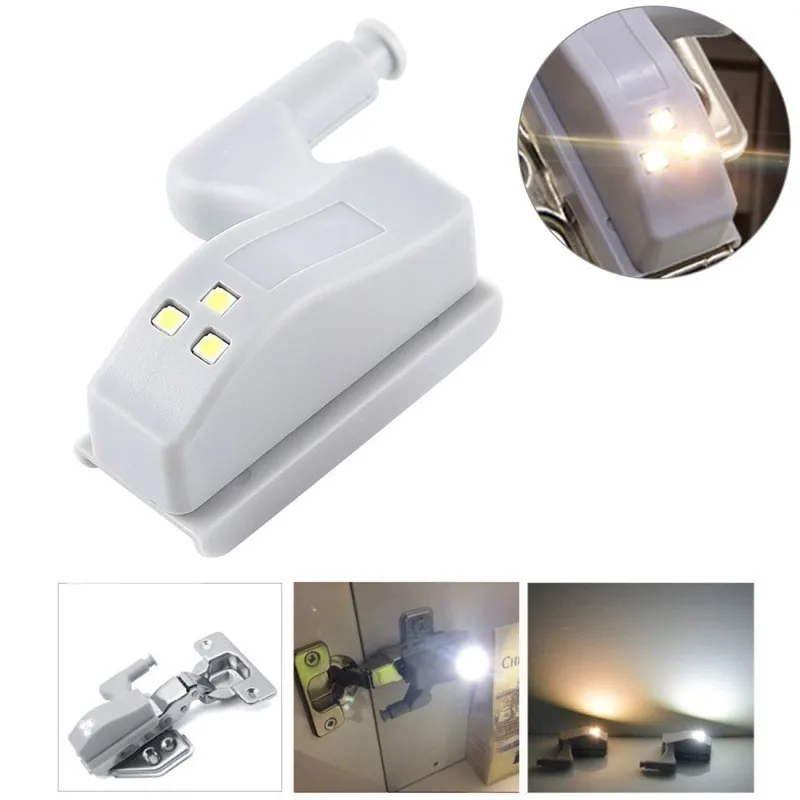 Ofadd Wardrobe Cabinet Light Led Night Automatic Sensor Inner Hinge Lamp With Battery For Cupboard Closet Kitchen | Освещение