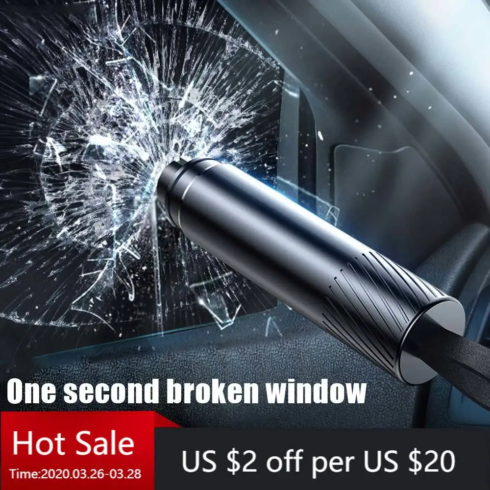 Автомобильный молоток безопасности аварийный Отбойник для стекла и окон резак