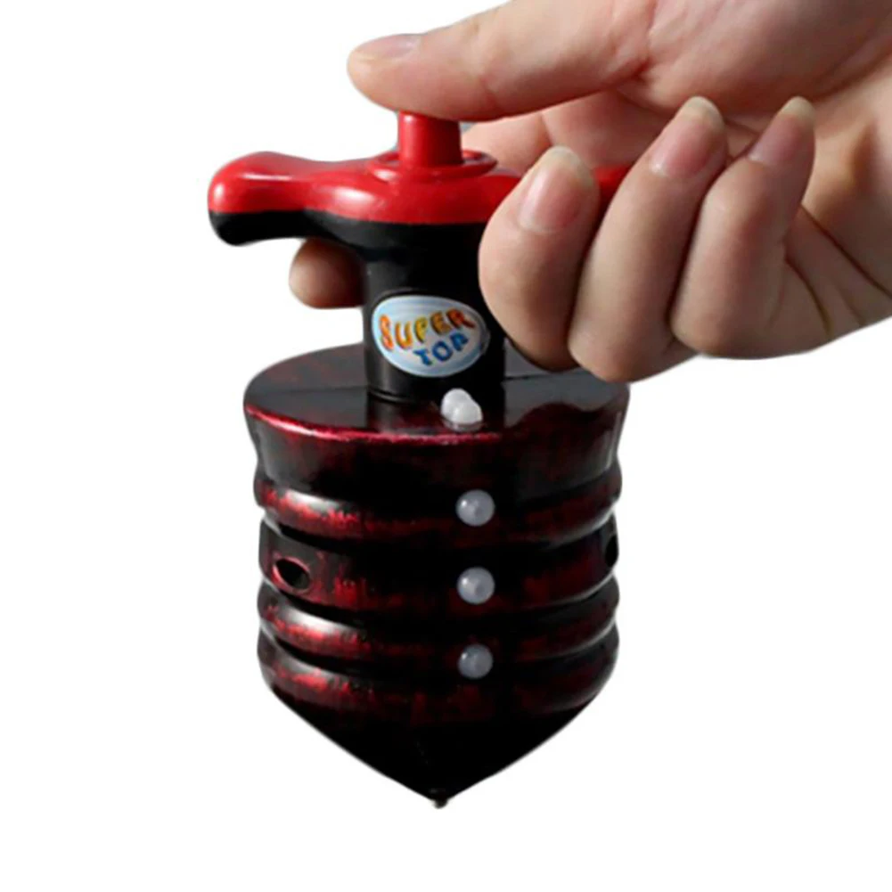 LED Flashing Spined Top Music Gyroscope Gyro Peg Toy Kids Gift Party Supplies New