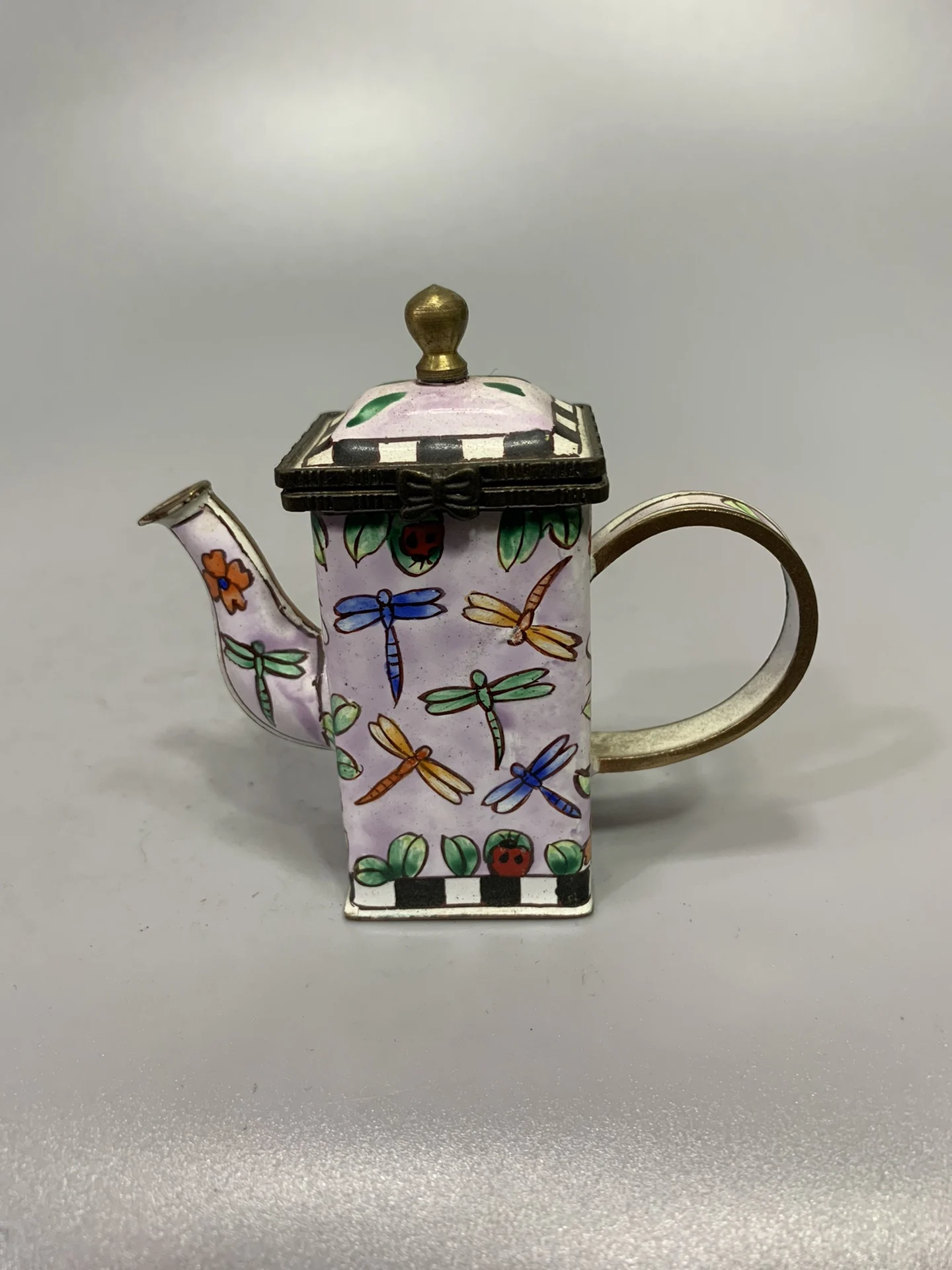 

Antique Cloisonne hand-painted pot household crafts ornaments