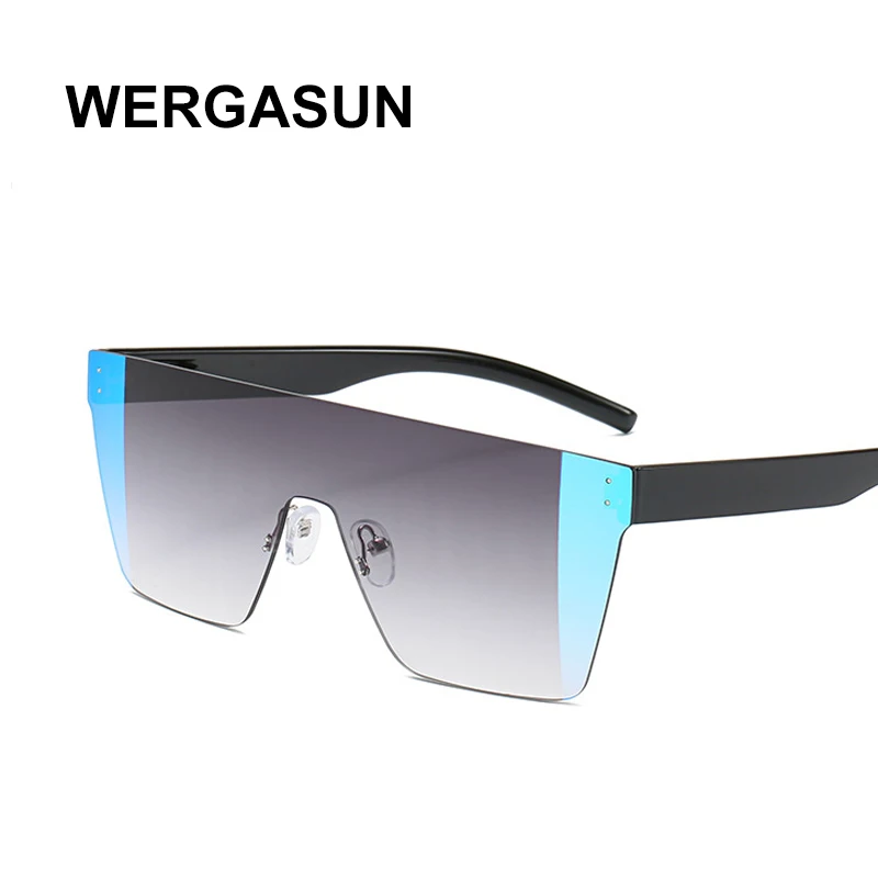 WERGASUN крупные сонечные очки Для женщин квадратная Большая рама с плоским верхом