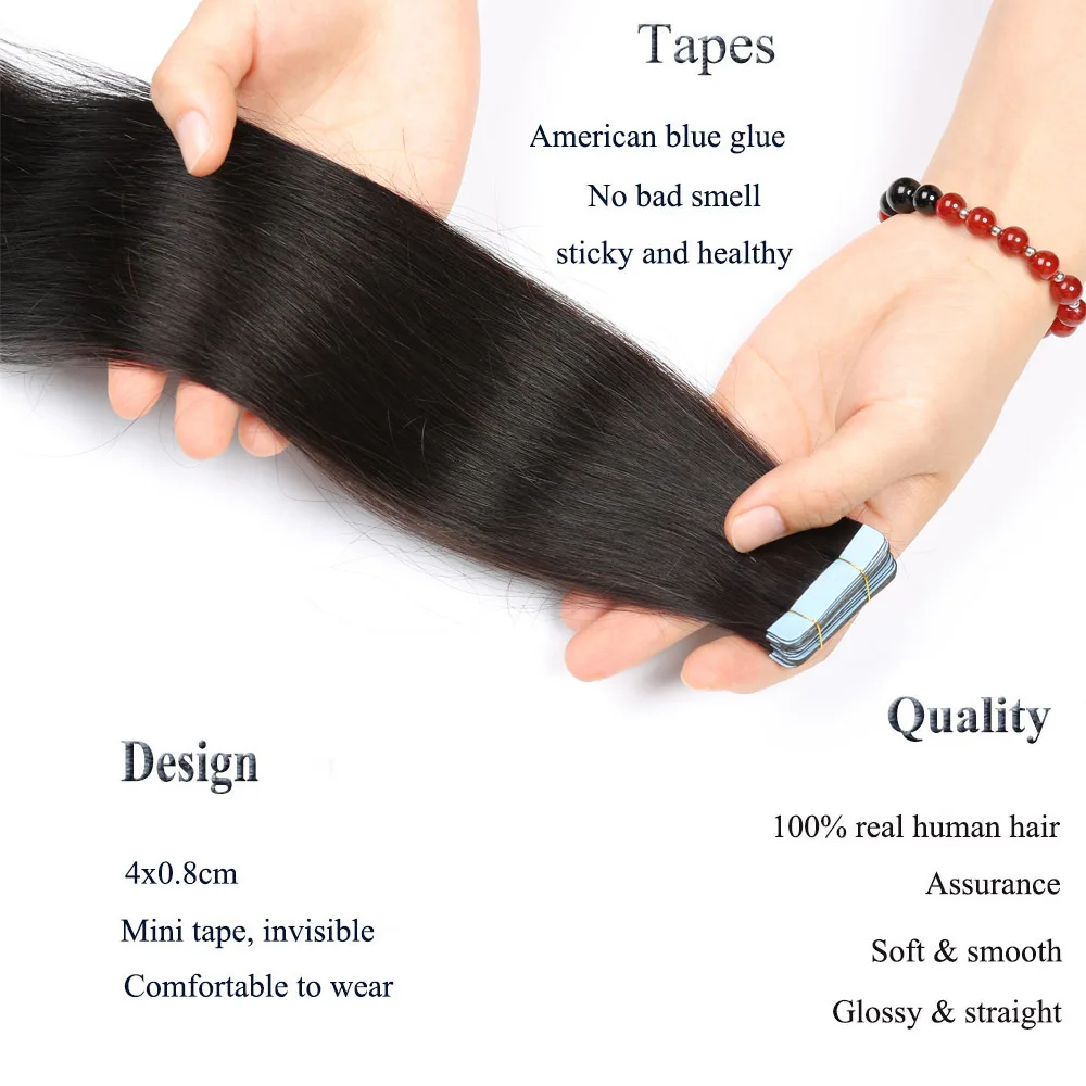 Лента ShowCoco для наращивания натуральных человеческих волос машинная Реми