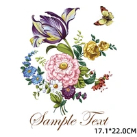 flowers patches iron ons letters transfers for clothing vinyl heat transfers thermo sticker appliques on clothes jacket
