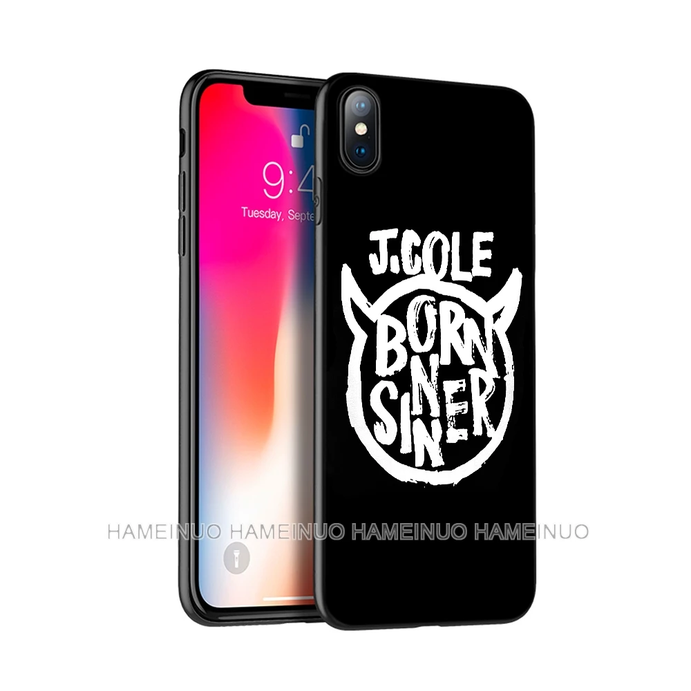black tpu case for iphone 5 5s se 2020 6 6s 7 8 plus x 10 case silicon cover for iphone xr xs 11 pro max case j cole born sinner free global shipping