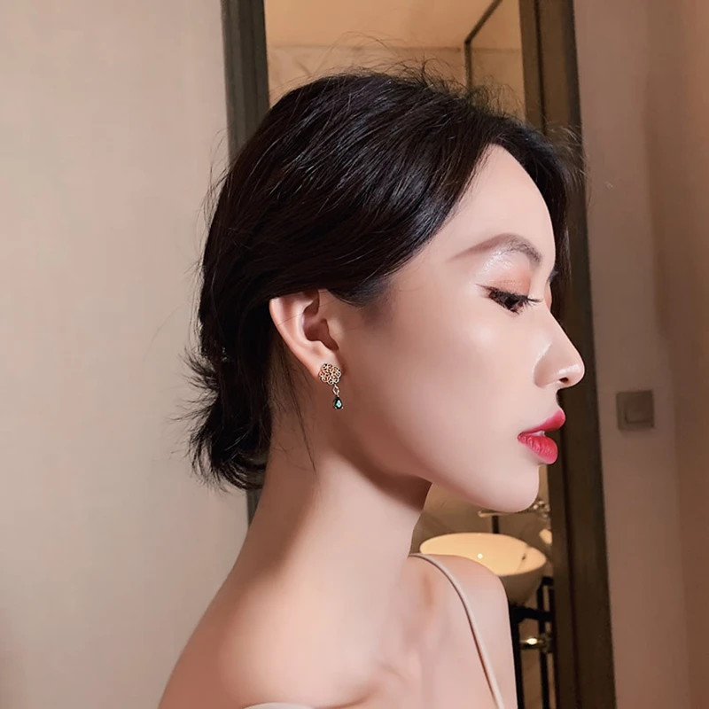 Женские длинные серьги подвески в виде леса|Серьги-подвески| |