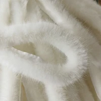 2468 m white christmas faux fur ribbon trim faux craft 3 5cm width fur fake furry strips ribbon diy sewing crafts
