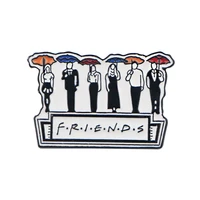 l2518 friends tv show metal enamel pin brooch for clothes lapel pins jewelry gifts backpack accessories gifts for fans