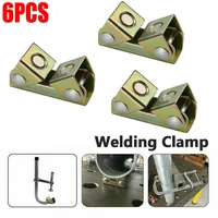 6pcs v type magnetic welding clamp fixture adjustable weld holders for door window tool durable furniture equipment closure