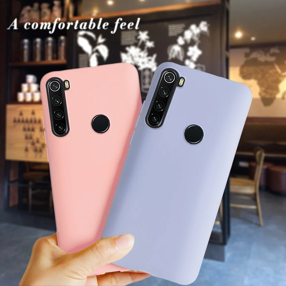 Чехол для Xiaomi Redmi Note 8 Pro милые мягкие чехлы из ТПУ карамельных цветов телефонов 8t