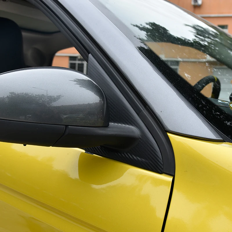 Автомобильная защитная наклейка из углеродного волокна украшение А столба для