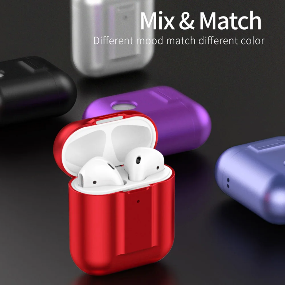 Роскошный противоударный чехол для Apple AirPods 1 Air Pods 2 алюминиевые наушники из