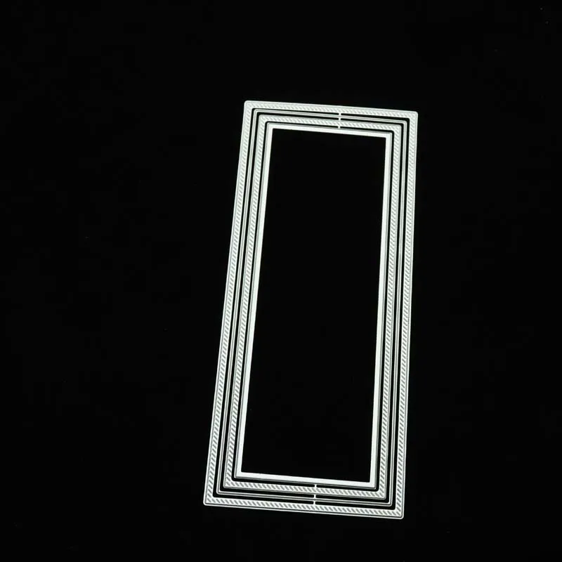 

Metal Cutting Dies for Scrapbooking Crafts rectangle Frame Die Cut Stencils Card Make Paper Photo Album Template Decoration