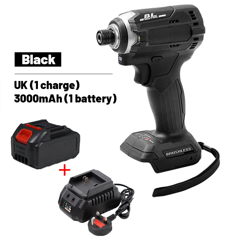 Беспроводной Электрический ударный гайковерт перезаряжаемый бесщеточный