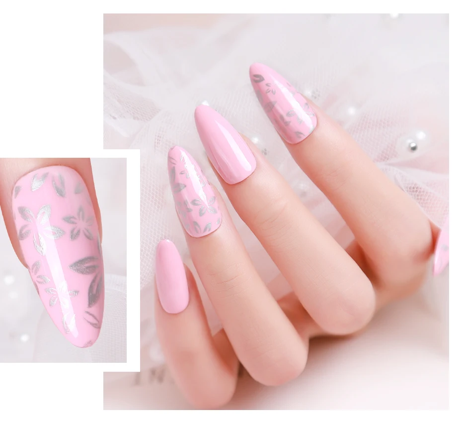 Elite99 8ml Nail Stamping Gel Polish Black White Stamp UV Gel Nail Polish Soak Off Gel Varnish for Nail Art Stamping Plate