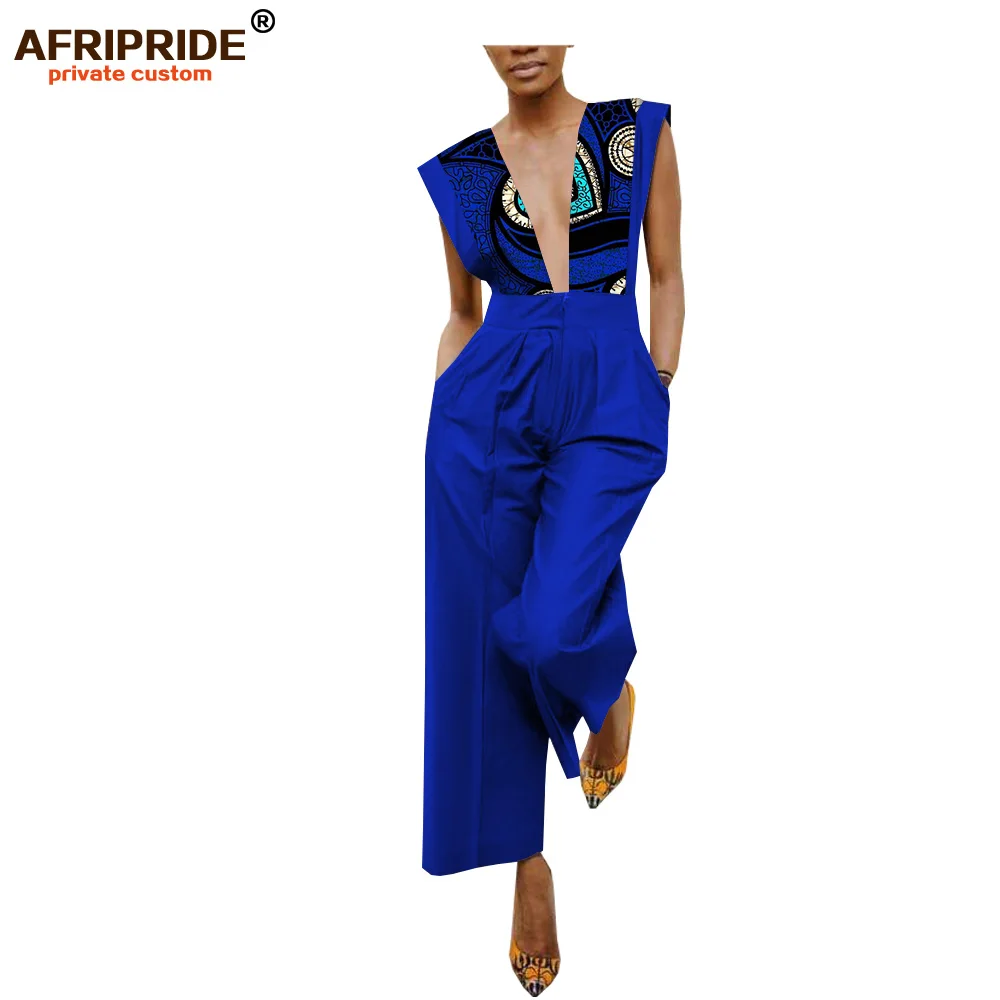 Женский Повседневный комбинезон с принтом в африканском стиле без рукавов