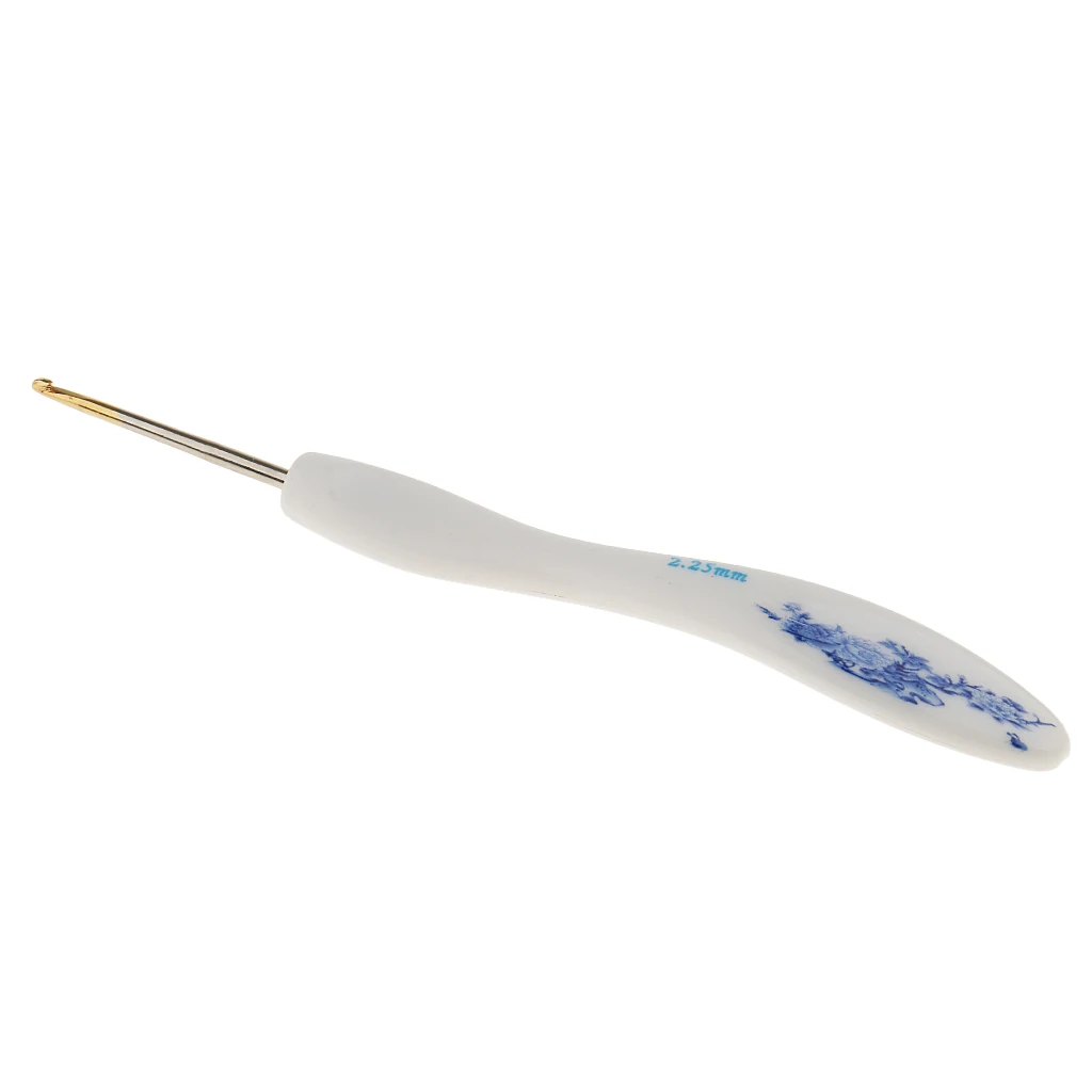 

8 Sizes Crochet Hooks Needles Set with Soft Grip Flower Handles 1.0-2.75mm
