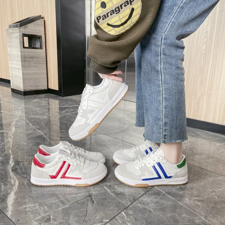 

Board Shoes Women's 2021 New Women's Shoes Spring Low Top Breathable Casual Shoes Women's Lace Up Sports Shoes Women's Shoes Z01