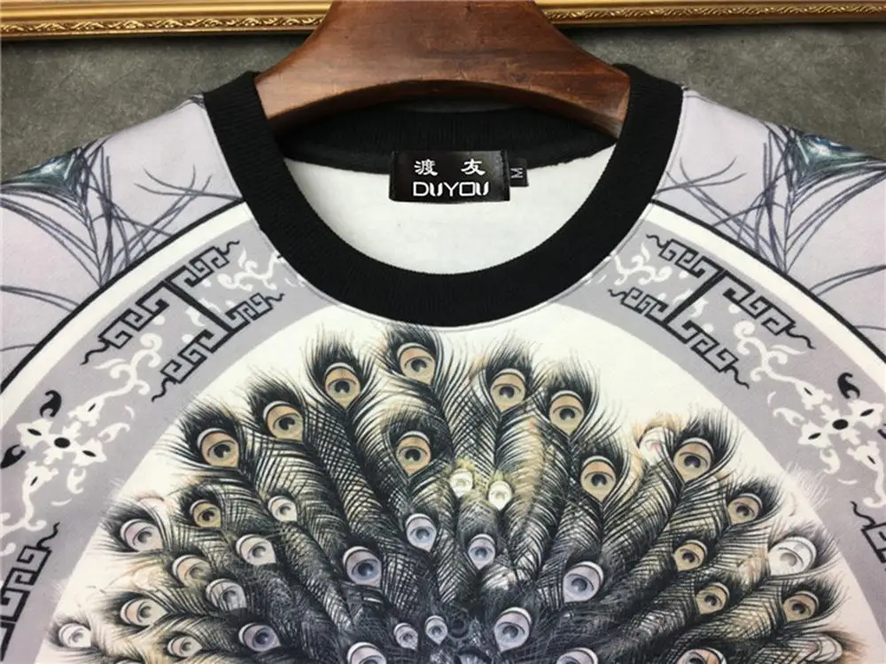 Толстовка DUYOU DY5387 мужская с капюшоном модная повседневная хлопковая утепленная