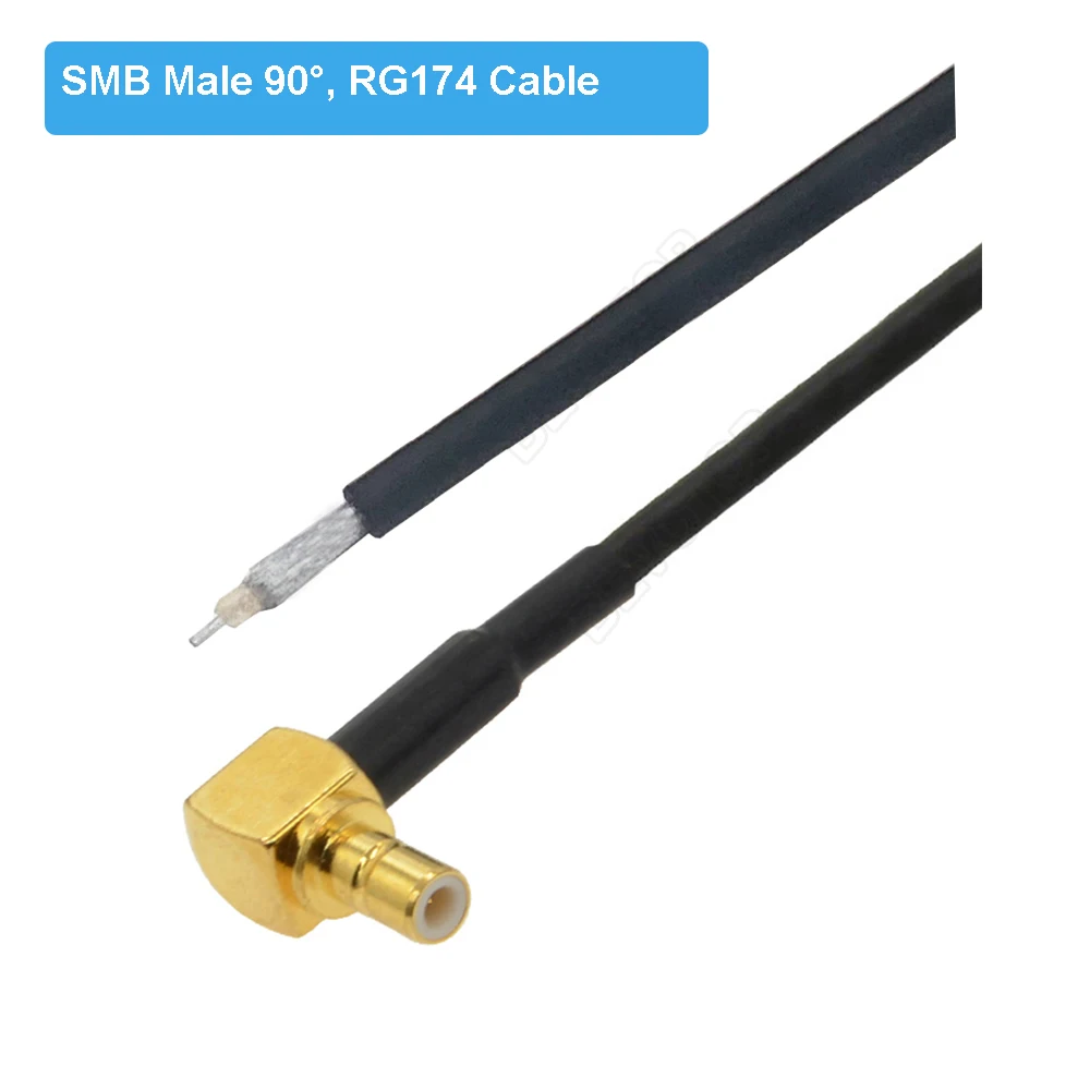 Односторонний SMB штыревой разъем под прямым углом 90 фоторазъем для печатной