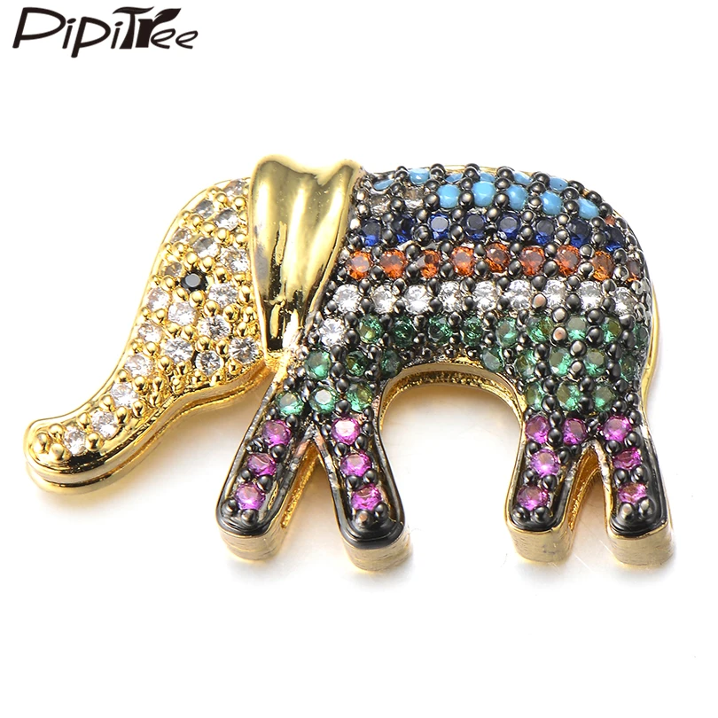 Подвеска слайдер в виде слона Pipitree аксессуары для ювелирных изделий сделай сам