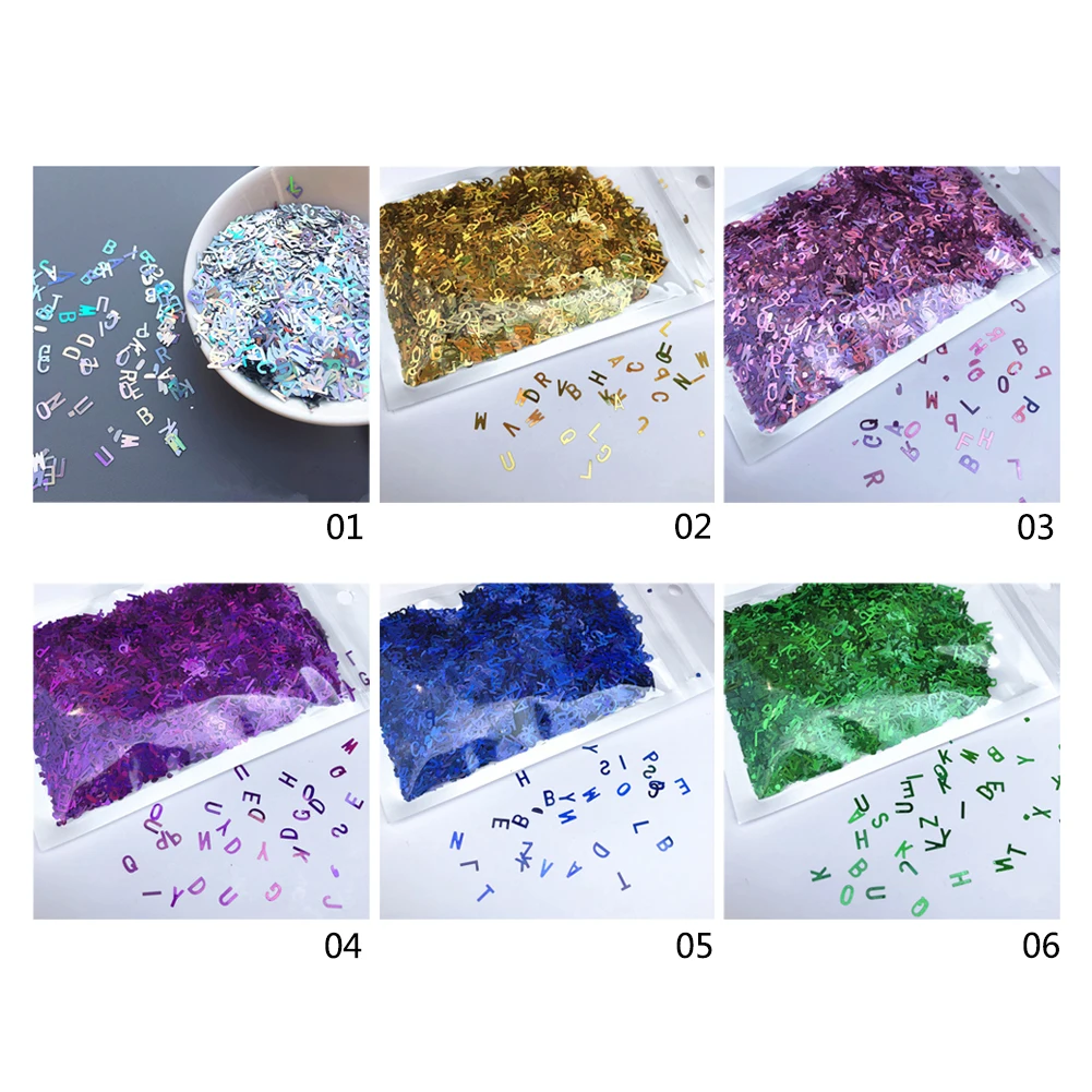 10 г/упак. ультратонкий 4 мм в форме буквы Блестки для ногтей блестки с пайетками