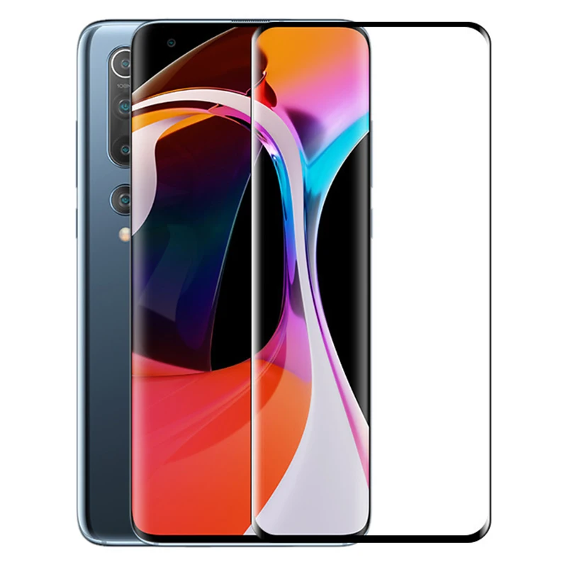 Изогнутое закаленное стекло 9H для Xiaomi Mi 11 Ultra Note 10 Lite CC9 Pro шт. | Мобильные телефоны и