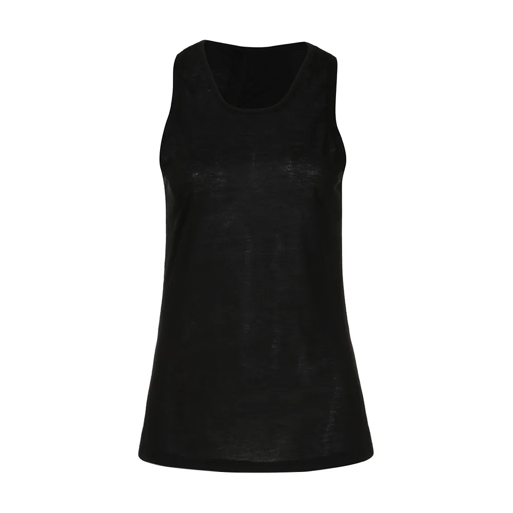 2019 Женская майка для йоги с перекрестной спиной без рукавов Спортивная