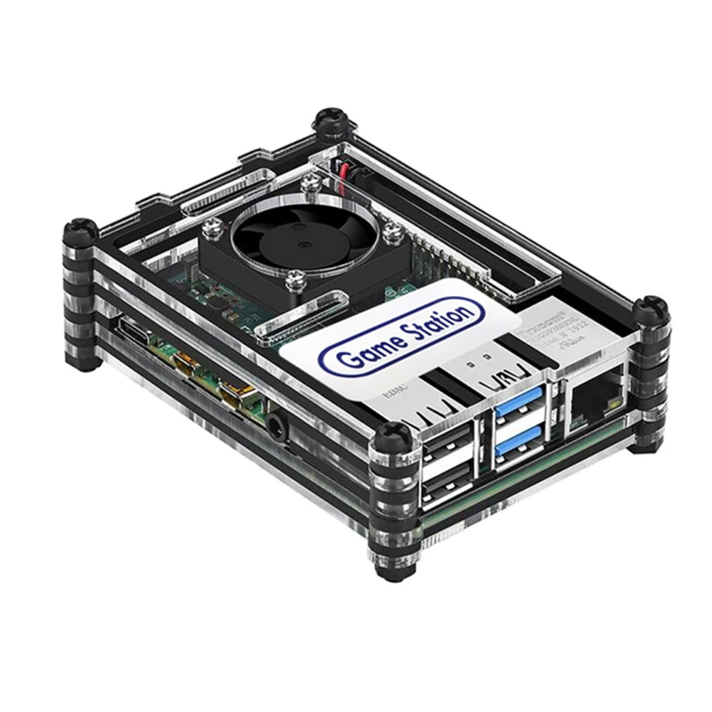 Online Neue Emulation Station ES 128G Raspberry Pi 4B 10000 + Spiele In 1 Retropie Arcade Spiel Konsole Klassische Retro Spiele PS NES