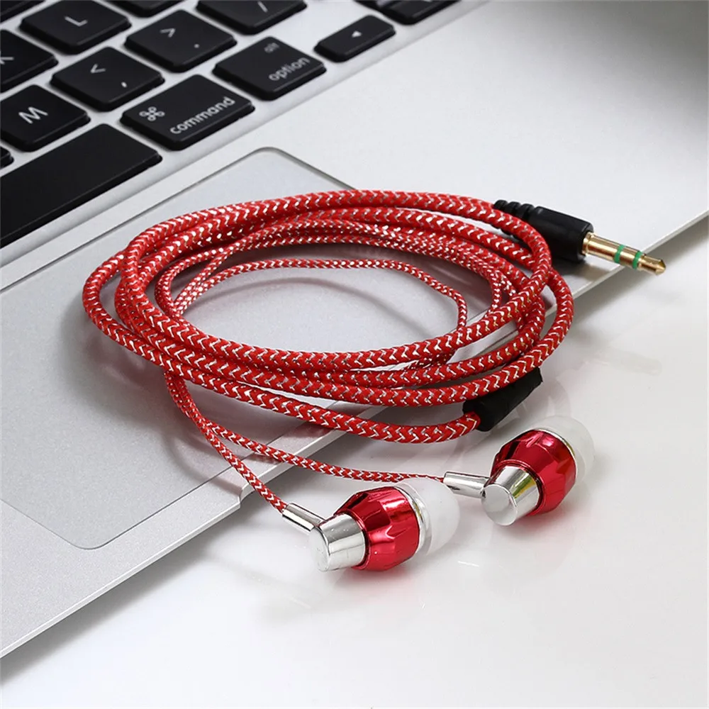 Универсальные стереонаушники-вкладыши 3 5 мм металлические наушники-вкладыши с