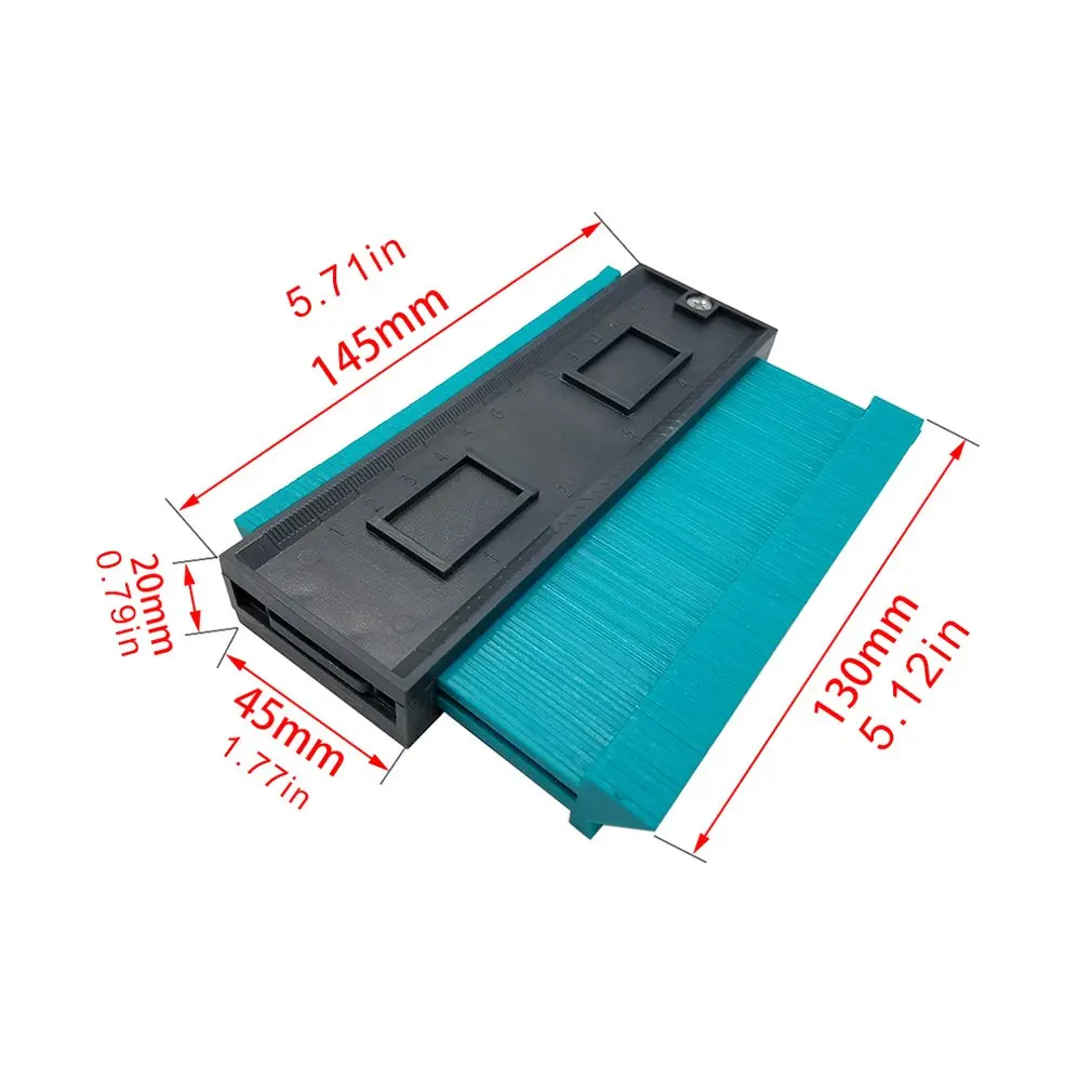 

Irregualr Plastic Profile Copy Gauge Contour Gauge Duplicator Standard Wood Marking Tool Tiling Laminate Tiles Tools