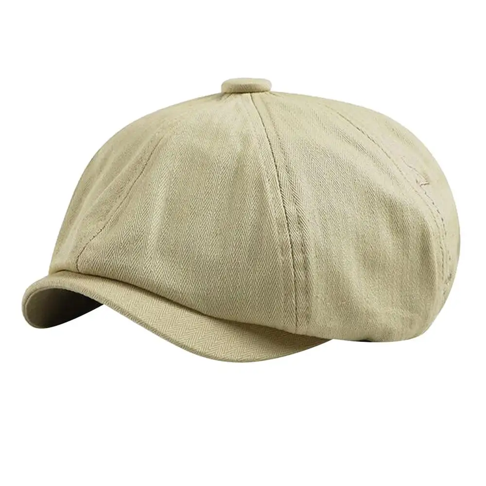 Кепка для газетчика MINAKOLIFE Мужская плоская шляпа в стиле ретро с козырьком елочку