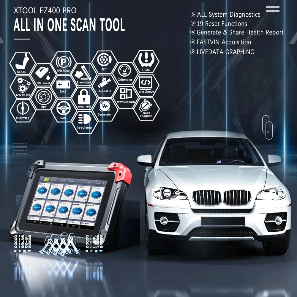XTOOL EZ400 PRO OBD2 полная система диагностики инструменты автоматический сканер