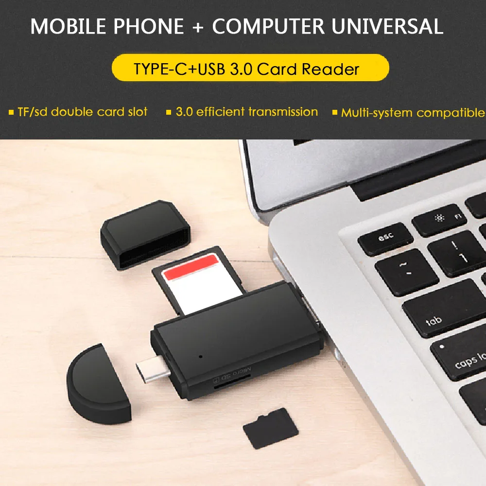 USB C 3,0 type C к USB3.0 OTG концентратор адаптер USB/TF/SD Micro SD считыватель карт памяти USB C ноутбук планшет для samsung s9 для lenovo