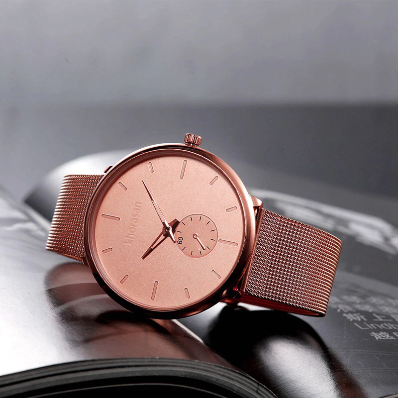

Simple Casual Single Eye Meridian Scale Dial Stainless Steel Strap Men's Quartz Wrist Watch Elite Men Must Relogio Masculino