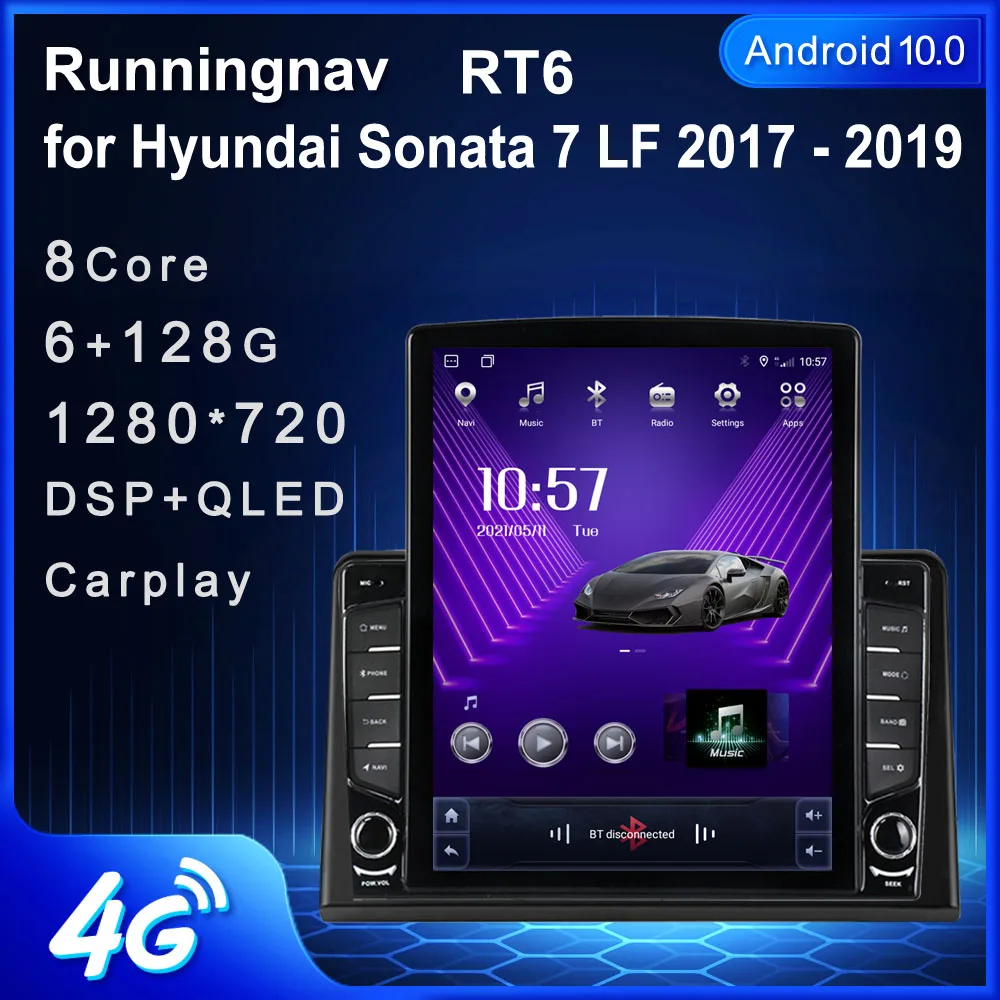 Автомобильный мультимедийный плеер экран 9 7 дюйма Android 10 1 для Hyundai Sonata LF 2017 2018 2019