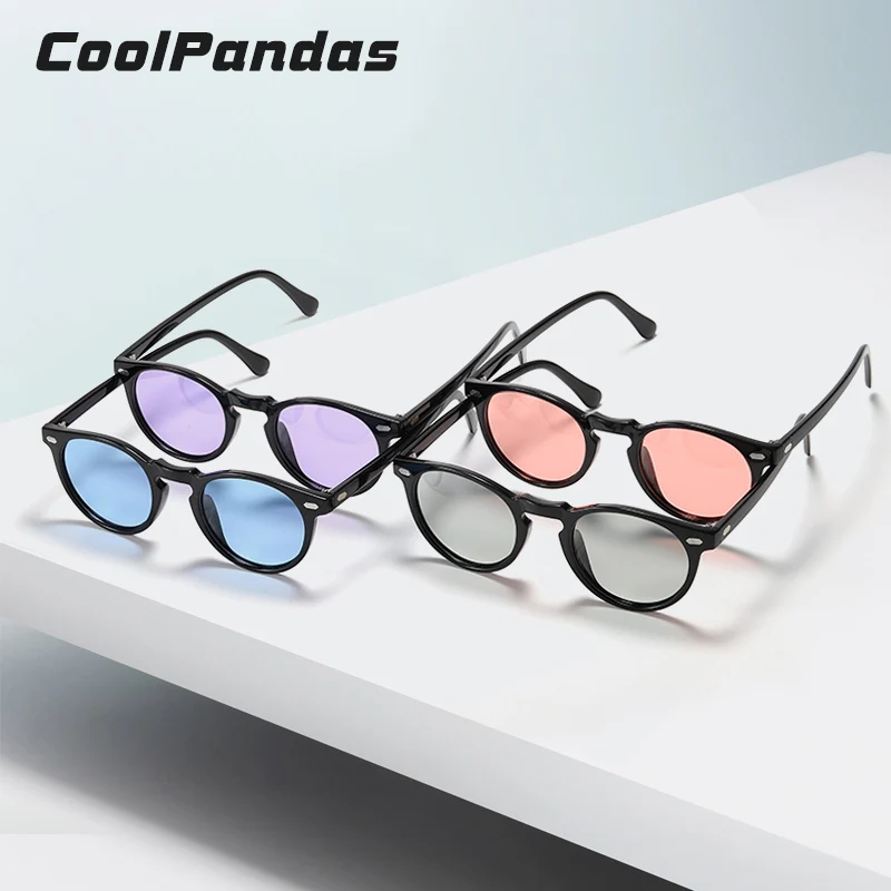 Солнцезащитные очки CoolPandas унисекс небольшие поляризационные с круглыми линзами