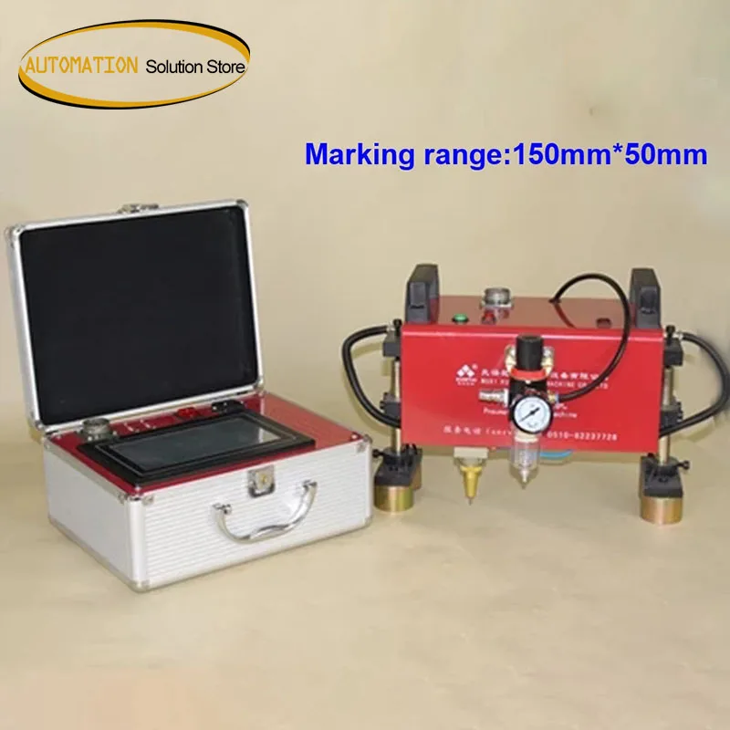 

Pneumatic Dot Peen Pin Marker Machine For Large Metal Parts Marking 150*50mm