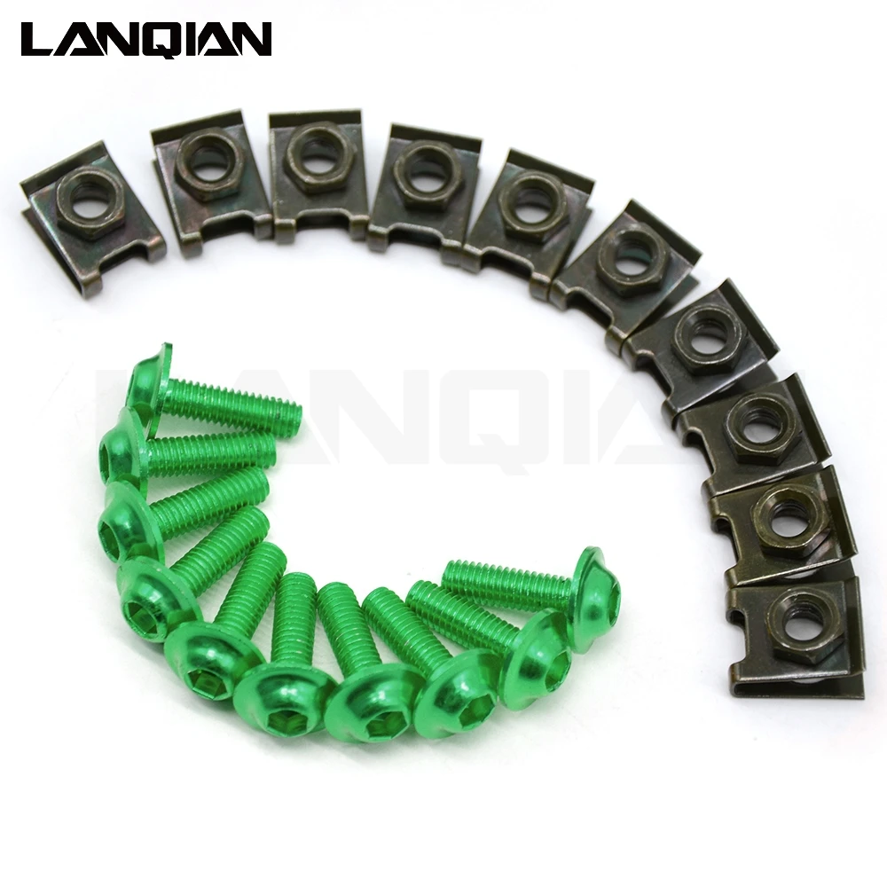 Винты для обтекателя мотоцикла крепежные зажимы комплект пружинных болтов гайки